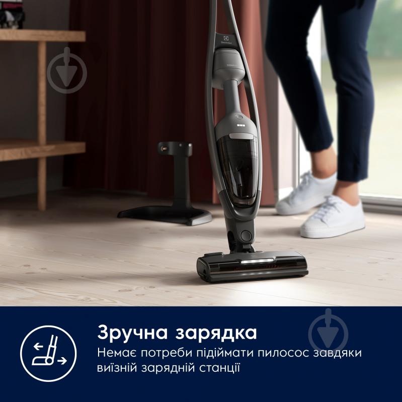 Пылесос аккумуляторный Electrolux ES62CB25UG 600 black/grey - фото 5