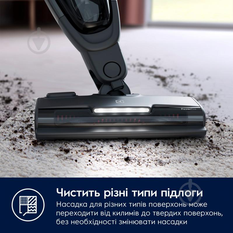 Пылесос аккумуляторный Electrolux ES62CB25UG 600 black/grey - фото 4