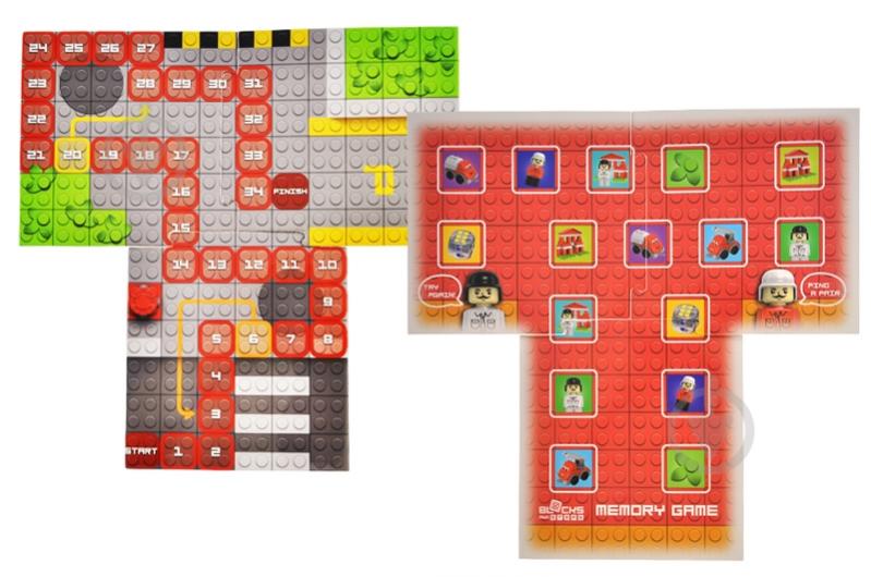 Конструктор qbee Block&Steps: Пожежна команда + ходилка і меморі гра 3в1 QB300-001 - фото 2 Конструктор qbee Block&Steps: Пожежна команда + ходилка і меморі гра 3в1 QB300-001 - фото 2