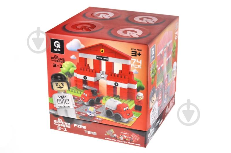 Конструктор qbee Block&Steps: Пожежна команда + ходилка і меморі гра 3в1 QB300-001 - фото 3 Конструктор qbee Block&Steps: Пожежна команда + ходилка і меморі гра 3в1 QB300-001 - фото 3