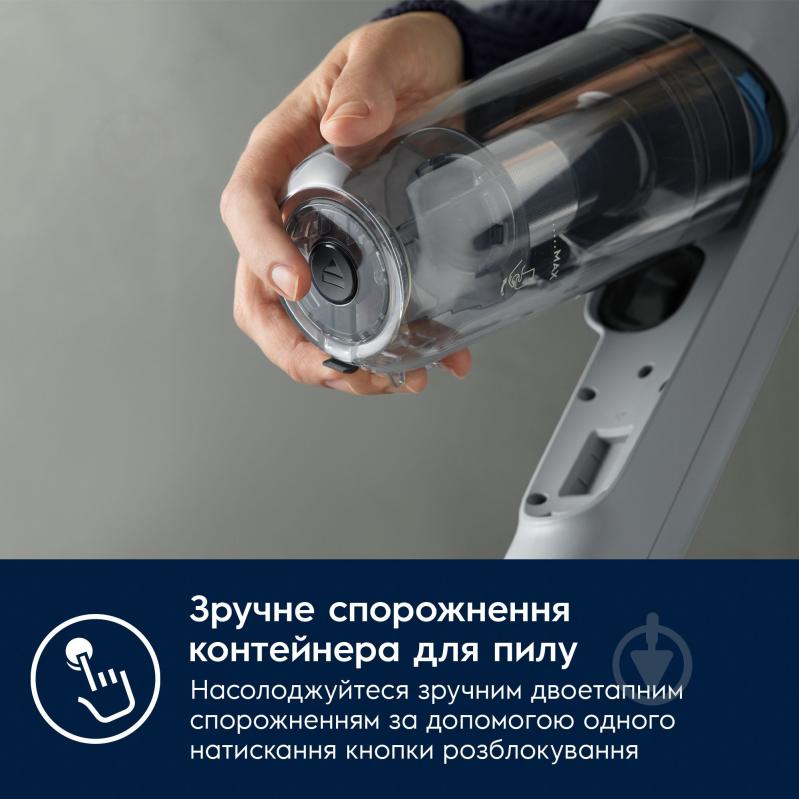 Пилосос акумуляторний Electrolux EP71AB14UG grey - фото 7