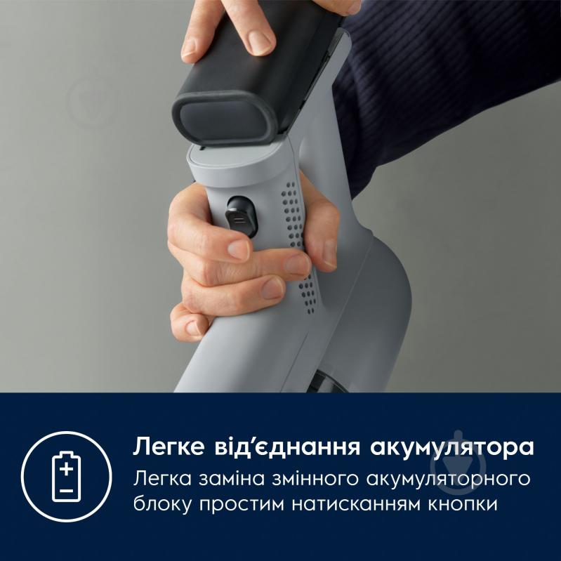 Пылесос аккумуляторный Electrolux EP71AB14UG grey - фото 10