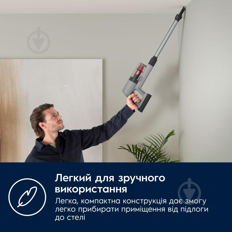 Пилосос акумуляторний Electrolux EP71AB14UG grey - фото 2