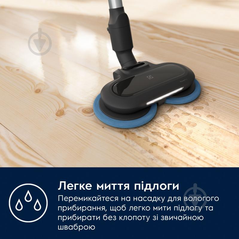 Пилосос акумуляторний Electrolux EP71B14WET black - фото 2