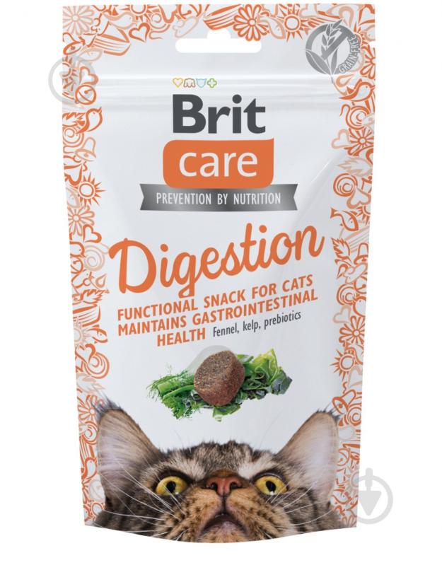 Ласощі Brit Care Snack Digestion з тунцем 50 г - фото 1 Ласощі Brit Care Snack Digestion з тунцем 50 г - фото 1
