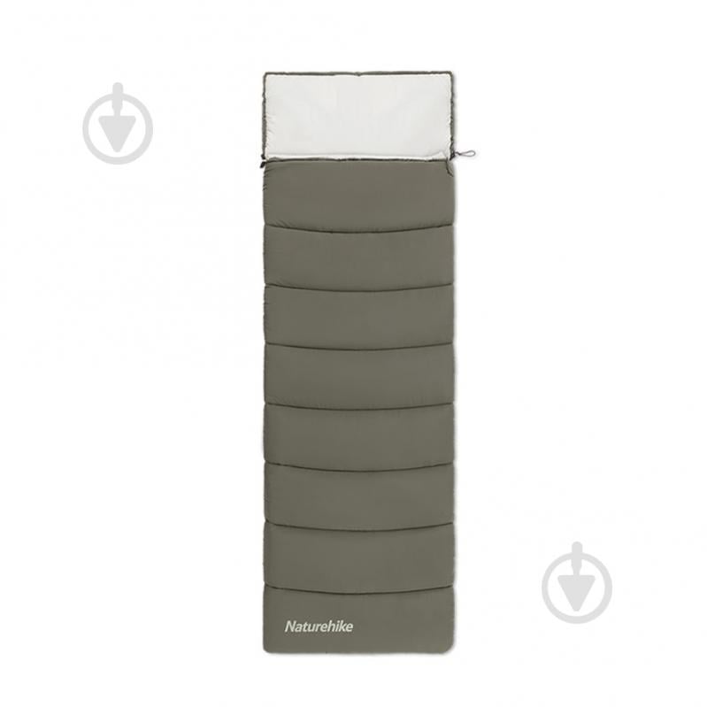 Спальний мішок Naturehike LD350 CNK2300SD016, темно-зелений (+2°C/-20°C) - фото 1