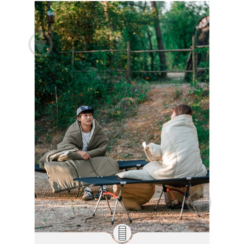 Спальний мішок Naturehike LD350 CNK2300SD016, темно-зелений (+2°C/-20°C) - фото 8