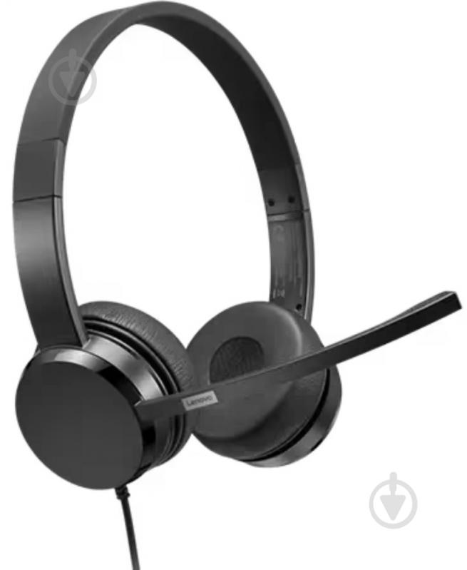 Наушники Lenovo USB Wired Stereo Headset black (4XD1K18260) - фото 1