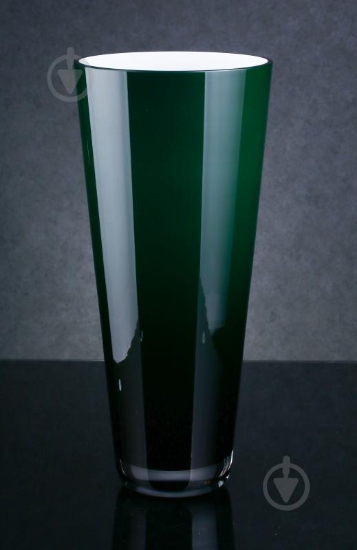 Ваза Wrzesniak Glassworks Maestro 17x38 см темно-зеленый 38 см - фото 1