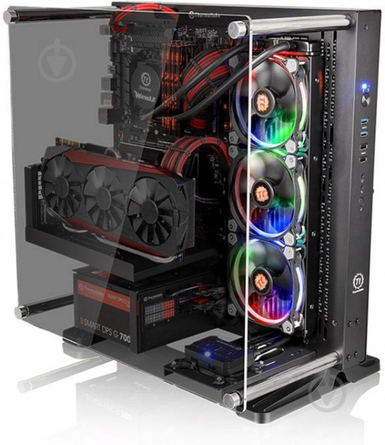 Корпус Thermaltake Core P3 Tempered Glass Black CA-1G4-00M1WN-06 - фото 8