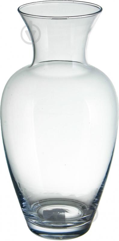 Ваза стеклянная Глея 16х31 см 31 см прозрачная - фото 1