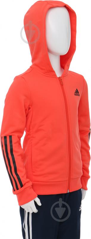 Толстовка Adidas YG TR FZ HD CE6141 коралловый - фото 2