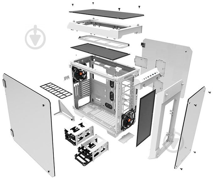 Корпус Thermaltake View 71 TG RGB Snow (CA-1I7-00F6WN-00) - фото 14