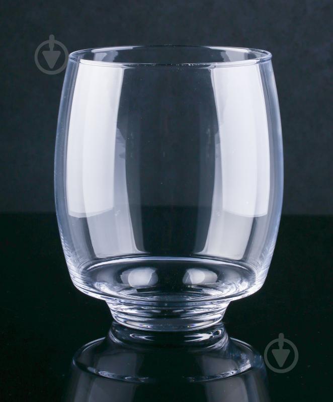 Ваза стеклянная 17х20 см 20 см прозрачная - фото 2