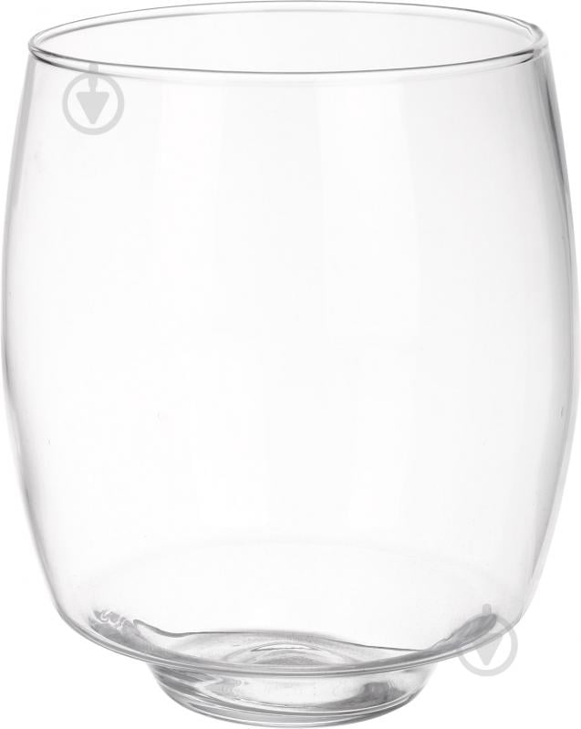 Ваза стеклянная 17х20 см 20 см прозрачная - фото 1