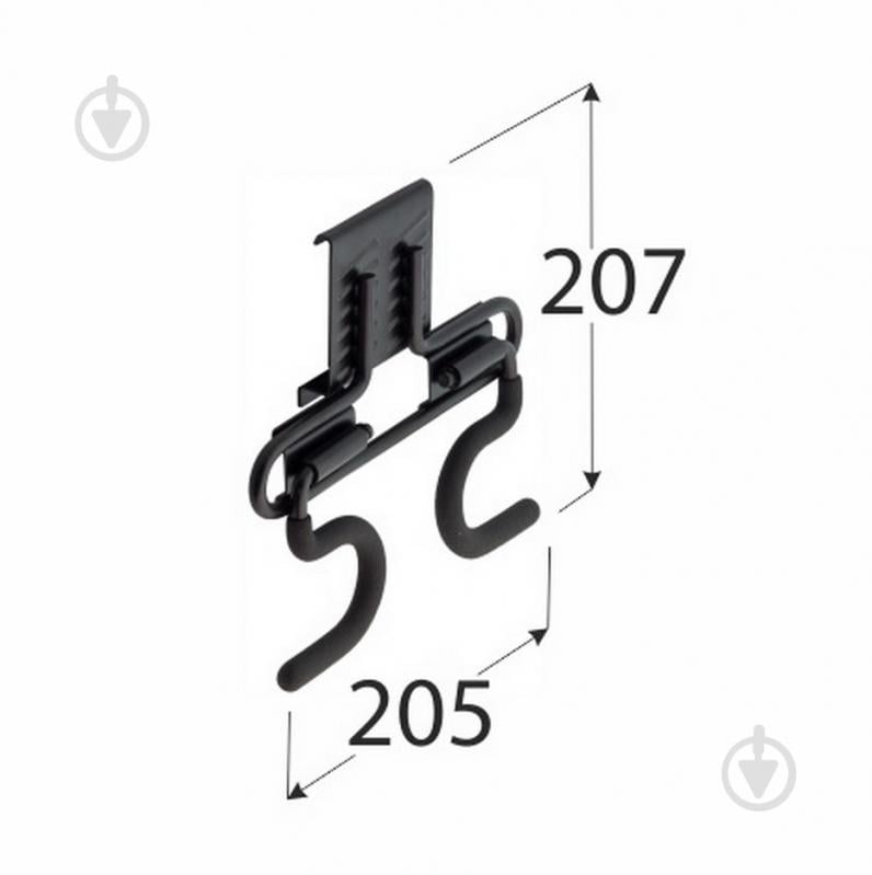 Гак гаражний SGH7 207х205 мм - фото 3