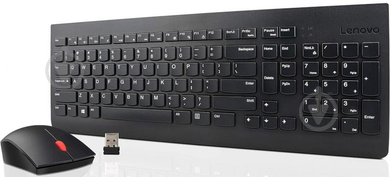 Комплект клавиатура и мышь Lenovo 510 Wireless Combo Keyboard & Mouse Black (GX31D64836) - фото 3