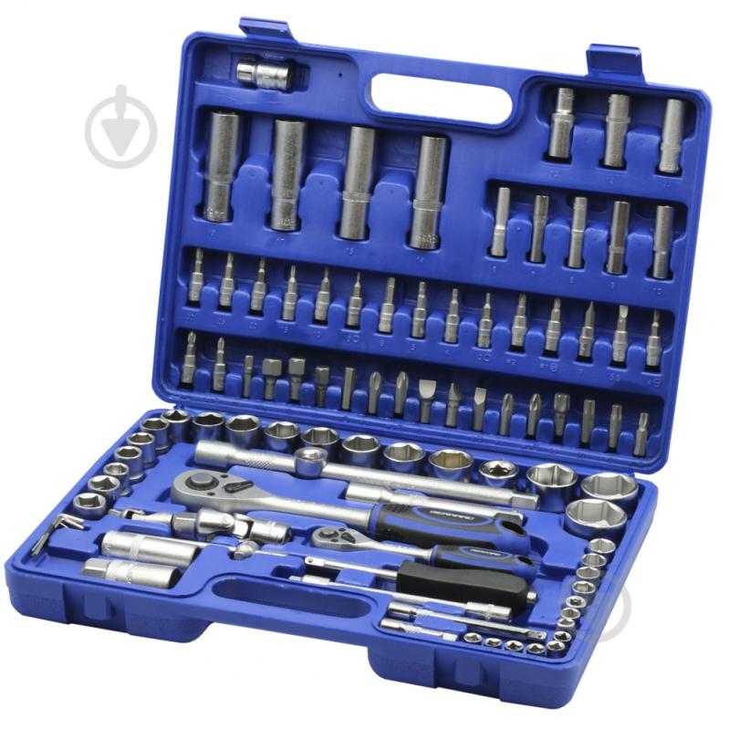 Набор ручного инструмента Gerrard 1/4" та 1/2" 94 шт. 120879 - фото 1 Набор ручного инструмента Gerrard 1/4" та 1/2" 94 шт. 120879 - фото 1
