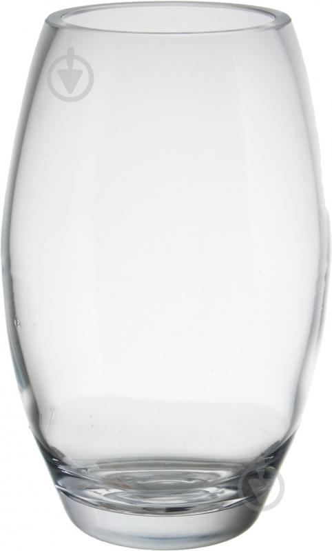 Ваза стеклянная 12,5х20 см 20 см прозрачная - фото 1