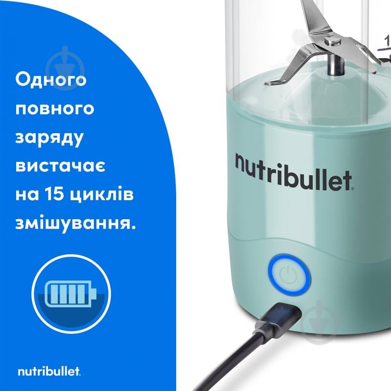 Блендер портативний NUTRIBULLET NBP003LBL - фото 3
