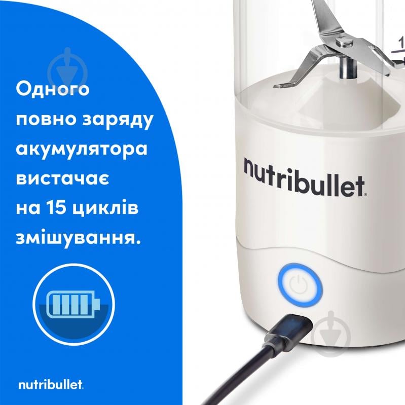 Блендер портативний NUTRIBULLET NBP003W - фото 3