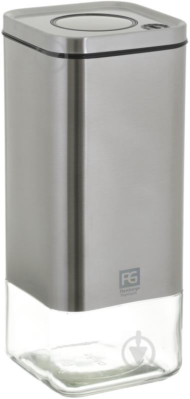 Емкость для хранения Steel Quadro 1,3 л Flamberg Premium - фото 1