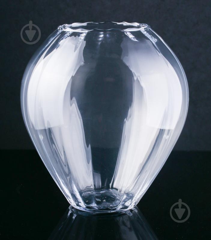 Ваза стеклянная 28х30 см 30 см прозрачная - фото 1