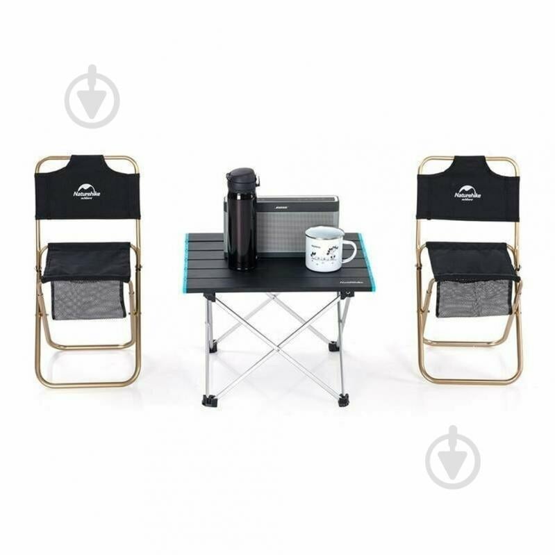 Стол раскладной Naturehike туристический NH19Z008-Z, алюминий, Размер S, черный - фото 2