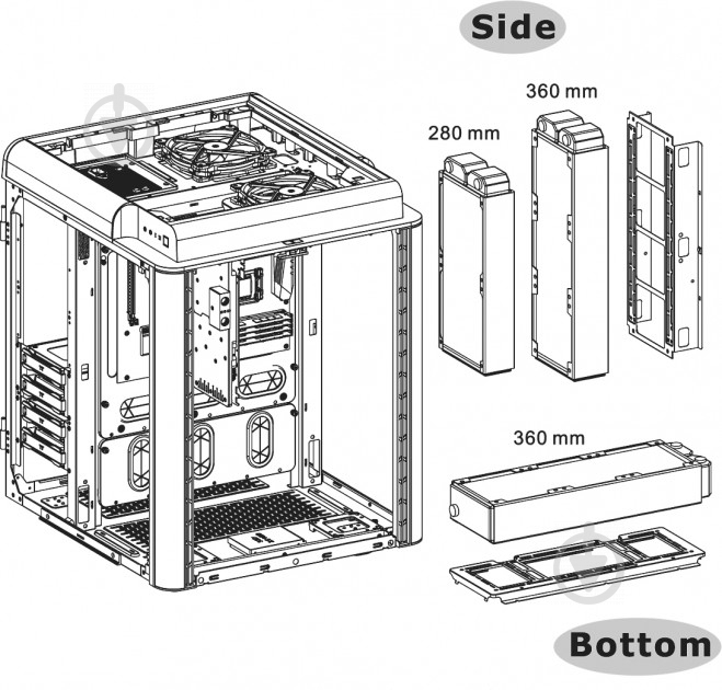 Корпус Thermaltake Level 20 HT Snow white CA-1P6-00F6WN-00 - фото 10