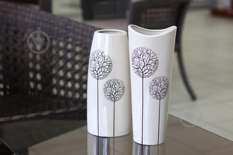 Ваза керамічна Eterna 30х13 см 30 см біла - фото 2 Ваза керамічна Eterna 30х13 см 30 см біла - фото 2