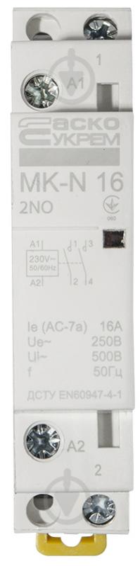 Контактор Аско-Укрем MK-N 2P 16A 2NO 220V A0040030023 - фото 1