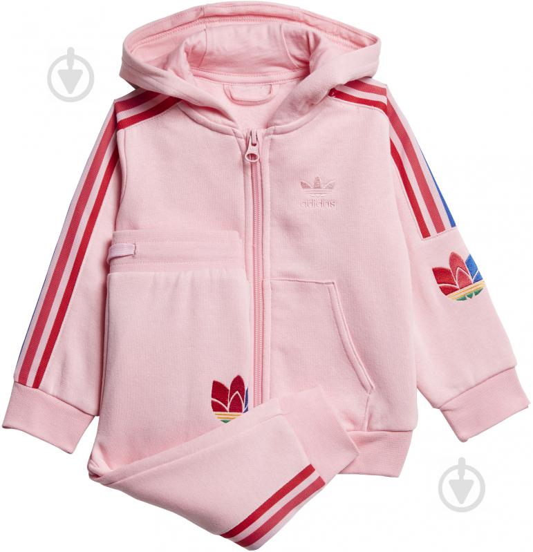 Спортивний костюм Adidas 3D TREFOILHOOD GD2641 рожевий - фото 1