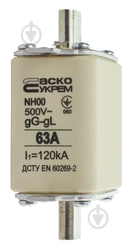 Предохранитель плавкий Аско-Укрем NH00 63A gG - фото 3