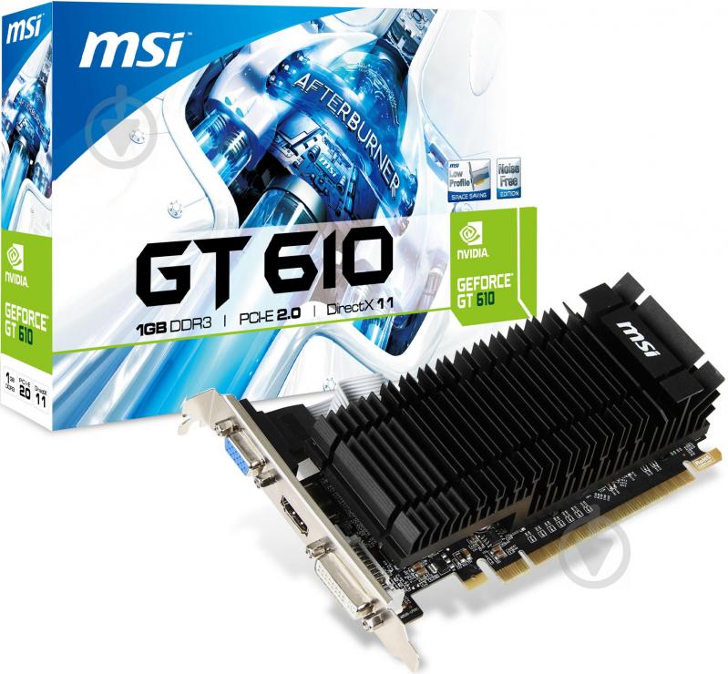 Відеокарта MSI GeForce GT 610 1GB GDDR3 64bit (N610-1GD3H/LPV1) - фото 5