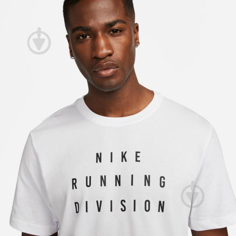 Футболка Nike DF TEE RUN DIV FD0122-100 р.L белый - фото 3