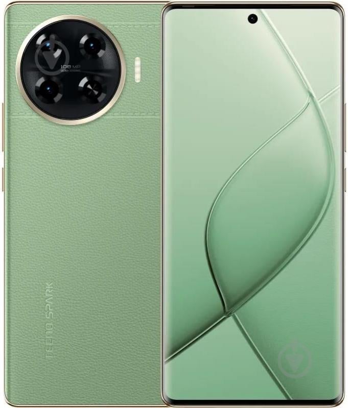 Смартфон Tecno Spark 20 PRO+ (KJ7) 8/256GB magic skin green (4894947019135) - фото 1