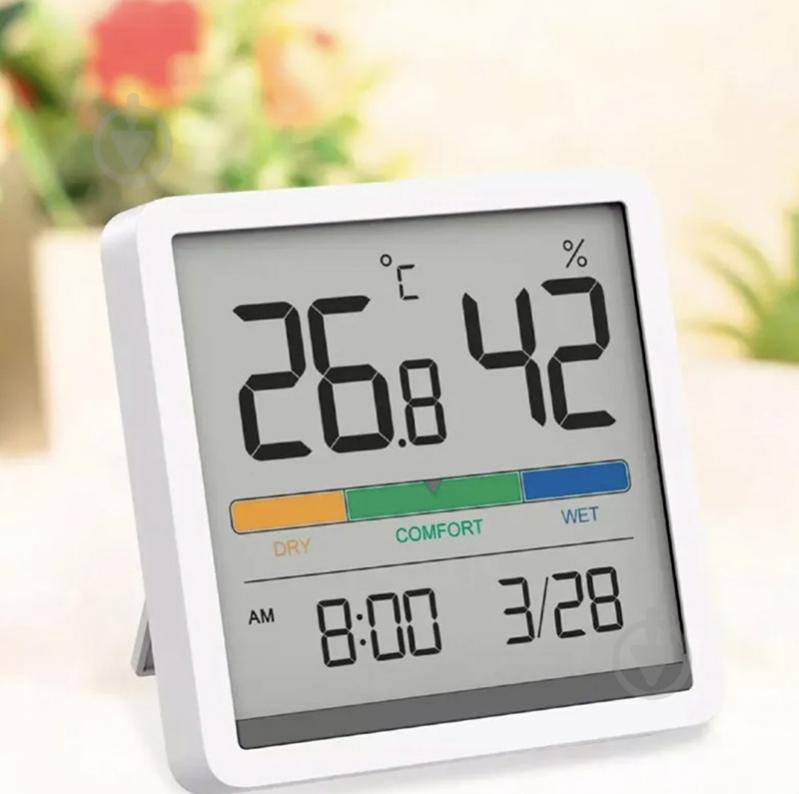 Термогигрометр Xiaomi Miiiw Temperature Humidity Clock White S210 (MW22S06) - фото 3