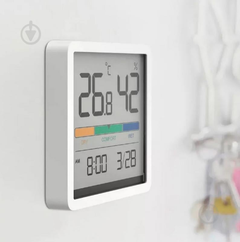 Термогигрометр Xiaomi Miiiw Temperature Humidity Clock White S210 (MW22S06) - фото 2