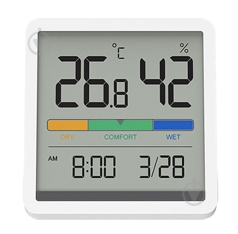 Термогигрометр Xiaomi Miiiw Temperature Humidity Clock White S210 (MW22S06) - фото 1