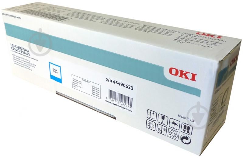 Картридж OKI 6K TONER-ES5432/5473-CYAN-6K cyan - фото 1