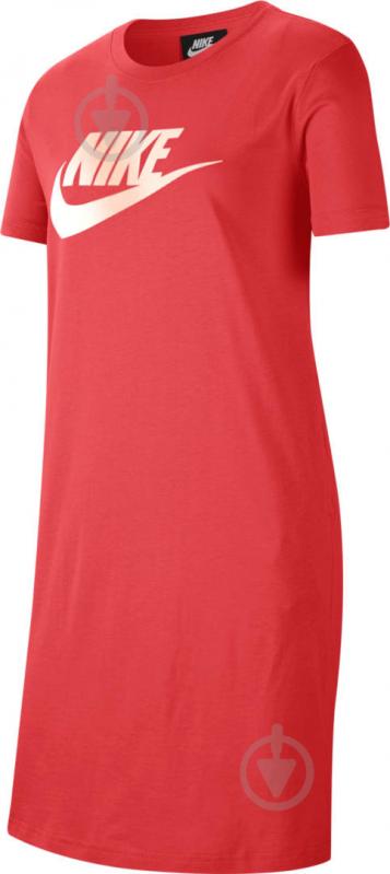 Платье Nike G NSW TSHIRT DRESS FUTURA CJ6927-631 красный - фото 1