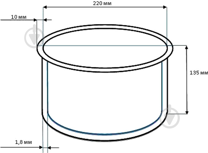 Чаша для мультиварок-скороварок Rotex RIP5018-A Rotex RIP5018-A - фото 3