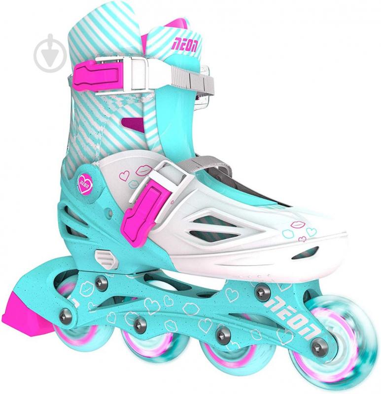 Роликовые коньки Neon Combo Skates NT10T4 р. 34-37 бирюзовый - фото 1