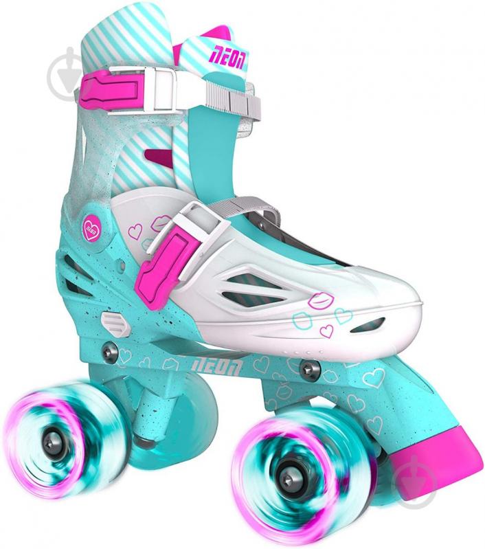 Роликовые коньки Neon Combo Skates NT10T4 р. 34-37 бирюзовый - фото 2