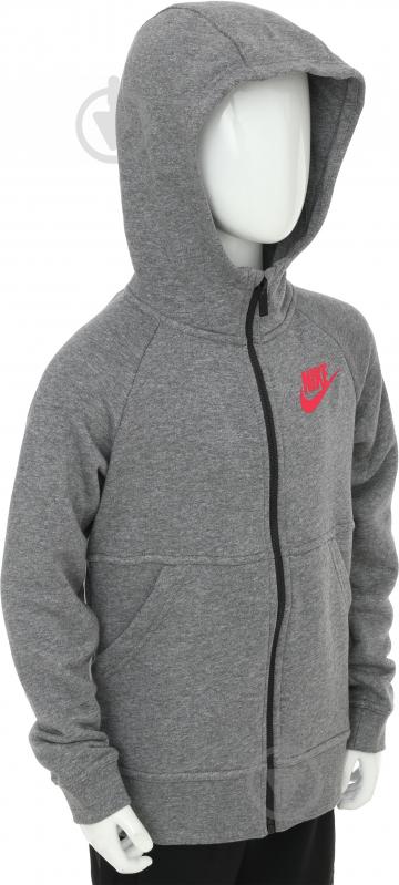 Толстовка Nike G NSW MDRN HOODIE FZ GFX 806212-094 серый - фото 2