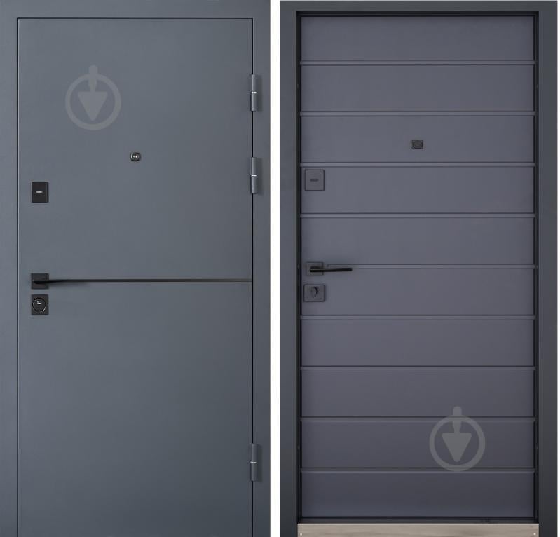 Дверь входная Abwehr КТМ 76 096 П (7021Т+АЦС) Kale2 ТЕРМО RAL 7024 / антрацит 2050x960 мм правая - фото 1 Дверь входная Abwehr КТМ 76 096 П (7021Т+АЦС) Kale2 ТЕРМО RAL 7024 / антрацит 2050x960 мм правая - фото 1