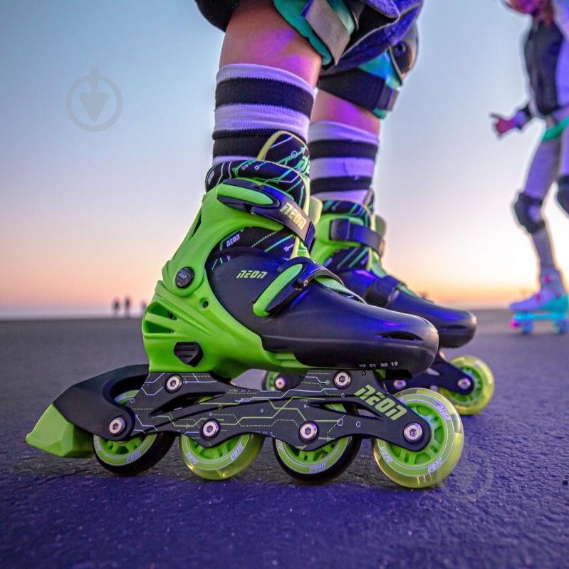 Роликовые коньки Neon Combo Skates NT10G4 р. 34-37 салатовый - фото 5