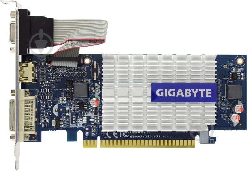 ᐉ Видеокарта Gigabyte GeForce 210 Silent 1GB DDR3 64bit (GV-N210SL-1GI ...