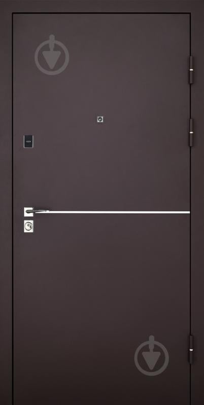 Двері вхідні Abwehr КТМ 76 096 П (8019Т+В) Kale2 ТЕРМО RAL 8019 / венге 2050x960 мм праві - фото 2 Двері вхідні Abwehr КТМ 76 096 П (8019Т+В) Kale2 ТЕРМО RAL 8019 / венге 2050x960 мм праві - фото 2