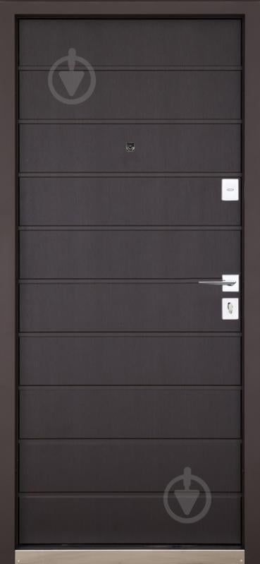 Двері вхідні Abwehr КТМ 76 096 П (8019Т+В) Kale2 ТЕРМО RAL 8019 / венге 2050x960 мм праві - фото 3 Двері вхідні Abwehr КТМ 76 096 П (8019Т+В) Kale2 ТЕРМО RAL 8019 / венге 2050x960 мм праві - фото 3